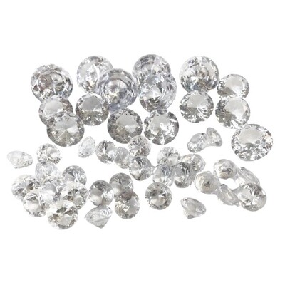 Clear Acrylic Gems Table Scatters Confetti Mixed Size 216gm