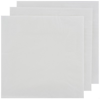 White Party Napkins - Lunch 2 ply Pk100 