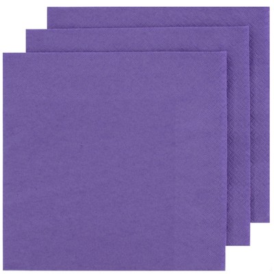 Purple Party Napkins - Lunch 2 ply Pk100 