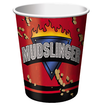 Monster Truck 9oz Paper Cup - Mudslinger Pk 8