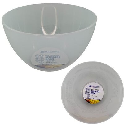 Clear Plastic 1L Bowl (14cm) Pk 1