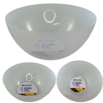 Clear Plastic 4L Bowl (25cm) Pk 1
