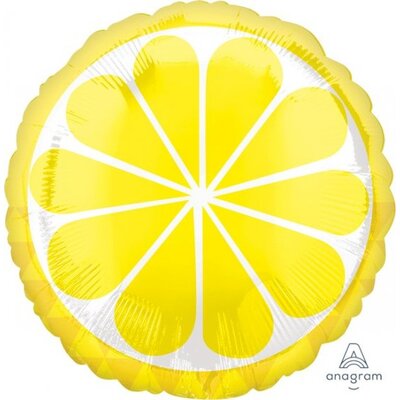 Tropical Lemon Foil Balloon (17in, 43cm) Pk 1