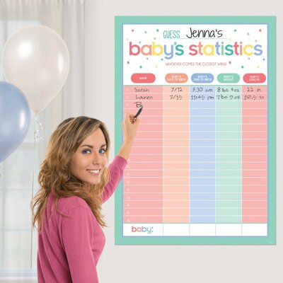 Baby Shower Baby Statistics Game (Pk 1)