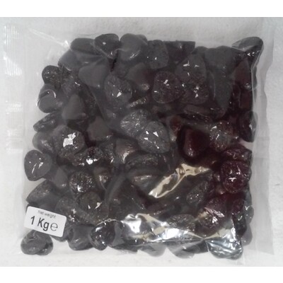 Black Foil Wrapped Chocolate Hearts (1kg) Approx. 140 Hearts