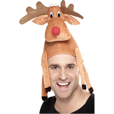 Reindeer Sat on Your Head Christmas Hat Pk 1 