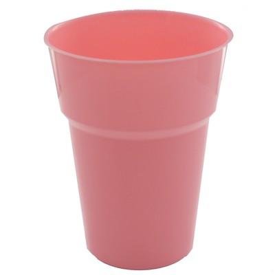 Light Pink Plastic Cups - 285ml Pk25 