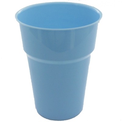 Light Blue Plastic Cups - 285ml Pk25 