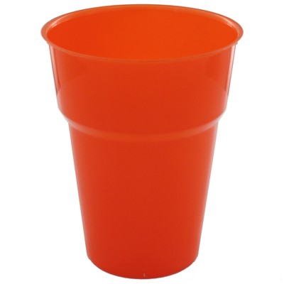 Orange Plastic Cups - 285ml Pk25 