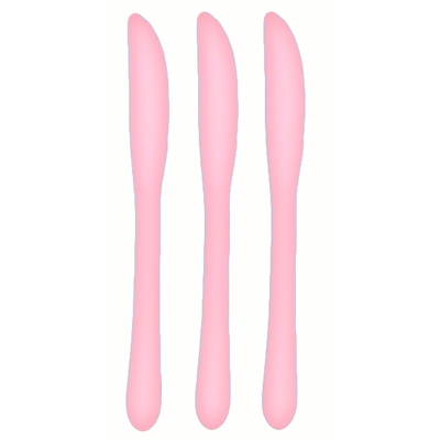 Reusable Light Pink Plastic Knives 19cm (Pk 25)