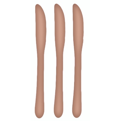 Reusable Rose Gold Plastic Knives 19cm (Pk 20)