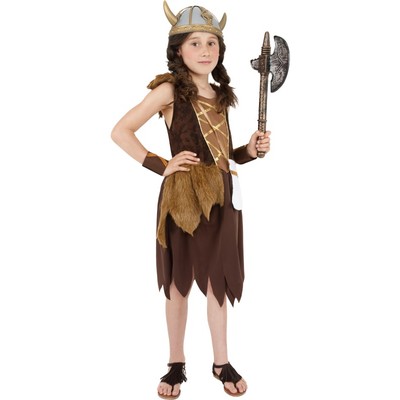 Child Viking Girl Costume Medium 7-9 Yrs 