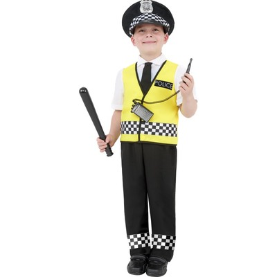 Child Police Boy Costume - Large 10-12 Yrs