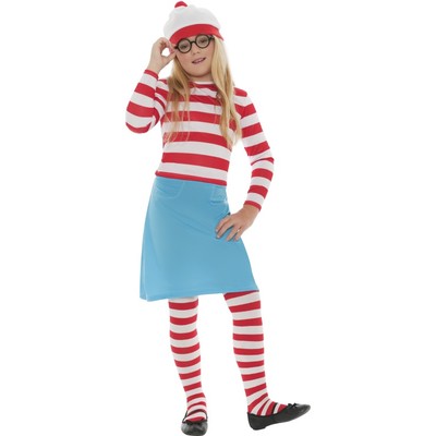 Child Where's Wally Wenda Costume - Small 4-6 Yrs