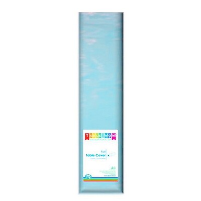 Light Blue Plastic Tablecover Roll 1.2m x 30m