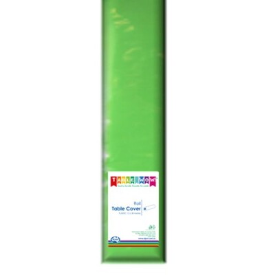 Lime Green Plastic Tablecover Roll 1.2m x 30m