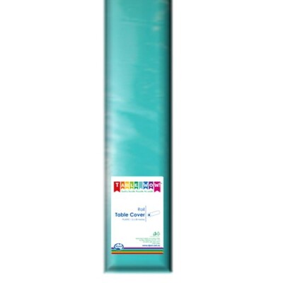 Teal Plastic Tablecover Roll 1.2m x 30m | Reusable Party Table Cover Roll
