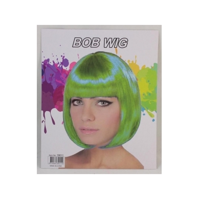 Lime Green Bob Wig Pk 1