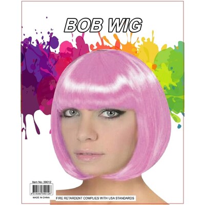 Light Pink Bob Wig (Pk 1)