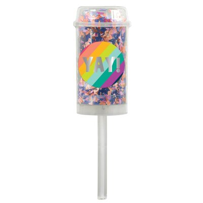 Push Up Yay Foil Confetti Poppers (Pk 2)