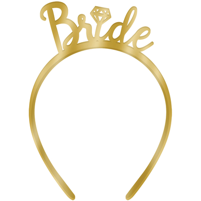 Gold Bachelorette Hens Party Bride Metal Headband