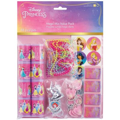 Disney Princess Party Favours Mega Value Pack (Pk 48)