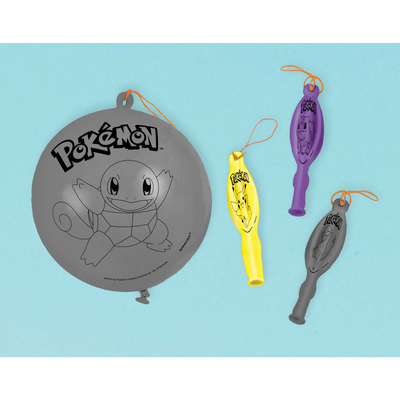 Pokemon Punch Balloons Party Favours (Pk 4)