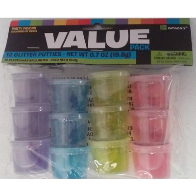 Glitter Putty Party Favours Pk 12