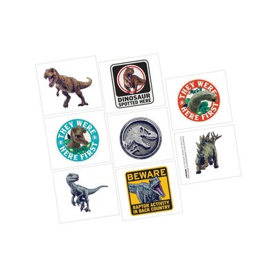 Jurassic World Temporary Tattoos (8 Tattoos)