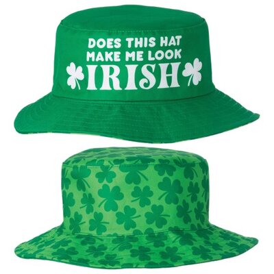 Reversible Green St Patricks Day Irish Bucket Hat