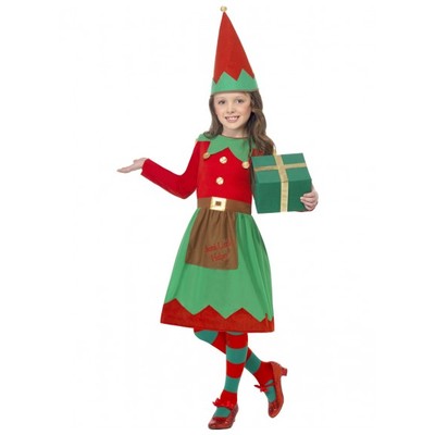 Child Santa's Little Helper Elf Christmas Costume (Large, 10-12 Years)