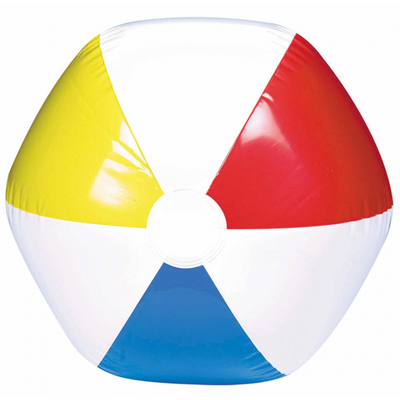 Inflatable Multi Colour Beach Ball (33cm) Pk 1