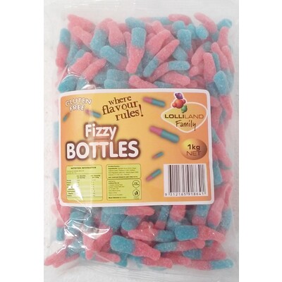 Fizzy Gummy Bottle Lollies (1kg)