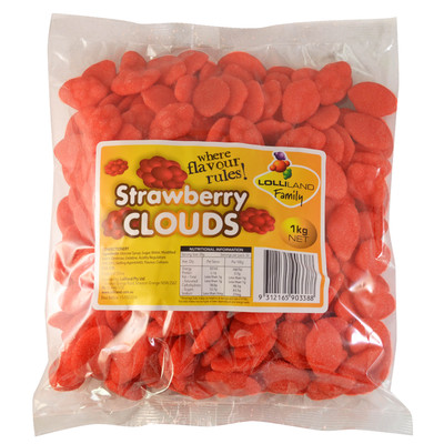Strawberry Flavour Red Clouds (1kg)