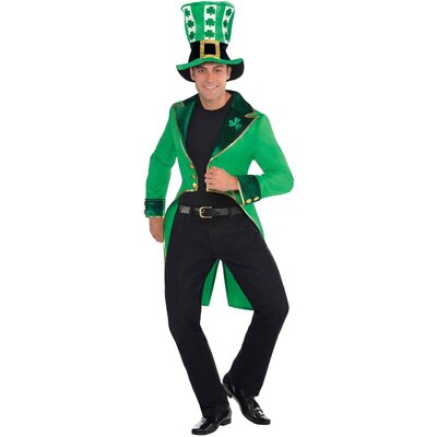 Adult Green St Patrick's Tailcoat Costume (Standard Size)