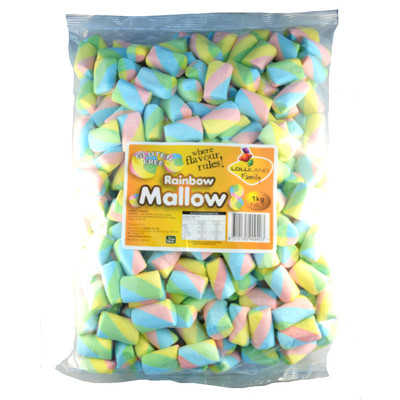 Rainbow Twist Pattern Marshmallows (1kg)