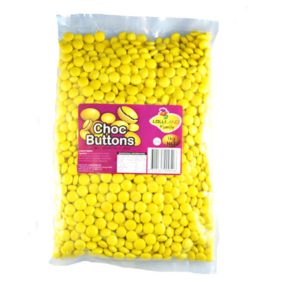 Yellow Chocolate Buttons (1kg)