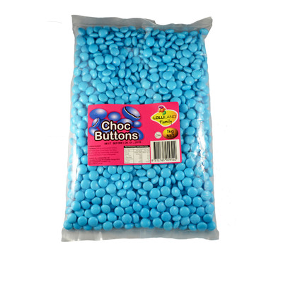 Blue Chocolate Buttons (1kg)