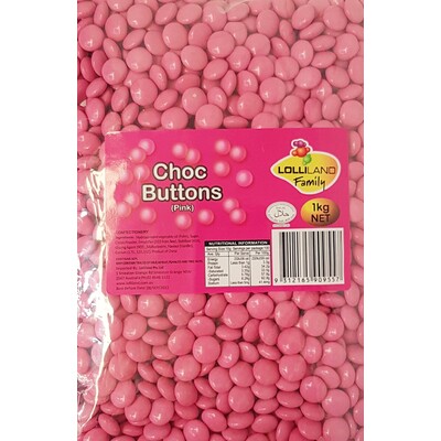 Pink Chocolate Buttons (1kg)