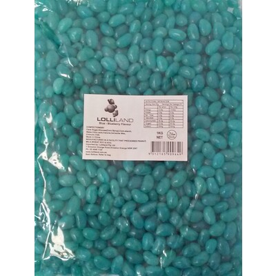 Blue Mini Jelly Beans Blueberry Flavour 1kg