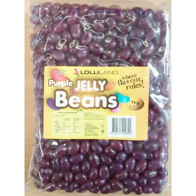 Mini Purple Grape Flavour Jelly Beans (1kg)