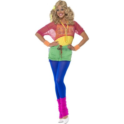 80s Lets Get Physical Ladies Costume (Large, 16-18)