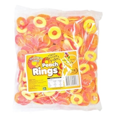 Peach Rings Lollies 1kg
