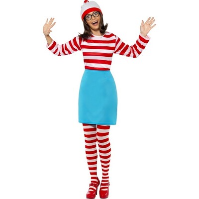 Adult Where's Wally Wenda Costume Womens X Large