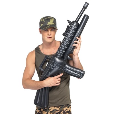 Inflatable Black Machine Gun 112cm