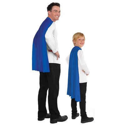 Blue Costume Cape One Size for Adults & Kids  