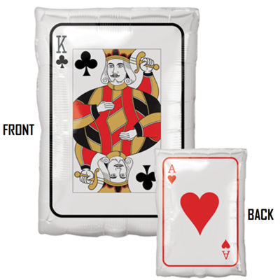 Roll The Dice King & Ace Foil Balloon (30cm x 43cm) Pk 1 (1 BALLOON ONLY)