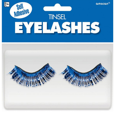 Blue Tinsel Self Adhesive Eyelashes (1 Pair)