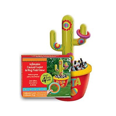 Inflatable Cactus Drink Cooler & Game (1.3m) Pk 1
