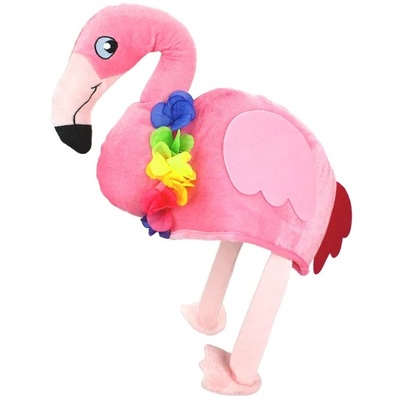 Pink Plush Flamingo Hat (Pk 1)